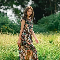 [New] Đầm maxi lụa tơ váy thiết kế nOor 361387