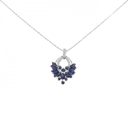 K18WG Sapphire Necklace 1.20CT - Hàng hiệu Authentic