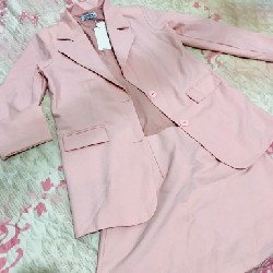 Set vest váy hồng pastel  12056