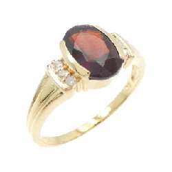 Nhẫn Garnet K18YG - Hàng hiệu Chính hãng