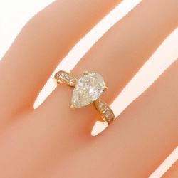 Nhẫn kim cương K18YG 1.50CT M SI2 hình giọt nước - Hàng hiệu Authentic 873735