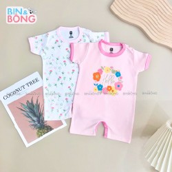 Body cộc tay bé gái 6-9M