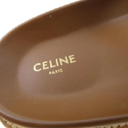 Giày sandal CELINE Slide Tippy Triomphe Wedge Mule 357283766C - Hàng hiệu Authentic 827861