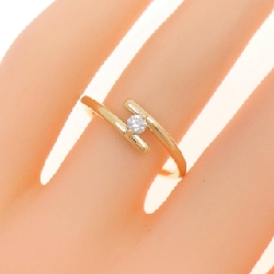 Nhẫn kim cương K18YG 0.08CT 671354