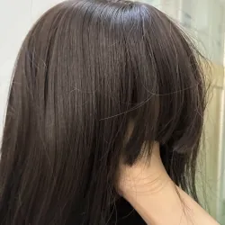 Tóc giả màu đen trà mới 100% 1009109