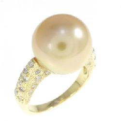 Nhẫn ngọc trai trắng K18YG 12.2mm