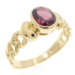 Nhẫn Garnet K18YG hình trái tim