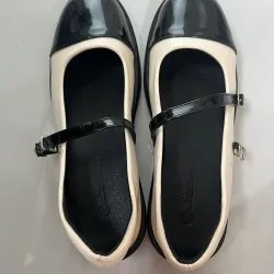 Giày búp bê nữ da bóng đế 3cm còn new chưa qua sử dụng size 38