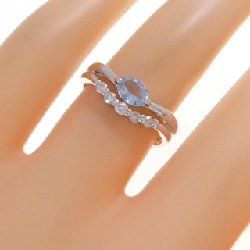 Nhẫn Aquamarine K18WG - Hàng hiệu Authentic 849482