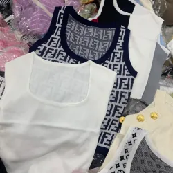 Áo tank top nữ Fendi in logo chất len mongtoghi hàng chuẩn QCCC 1024469