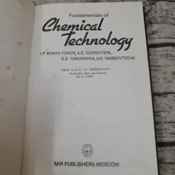 Fundamentals of Chemical Technology. Sách tiếng Anh. I.P. Mukhlyonov... 603592