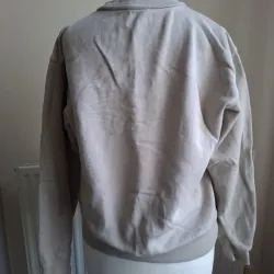 Áo nỉ nữ thêu hình đầu hổ Kenzo màu be size S chính hãng 719292