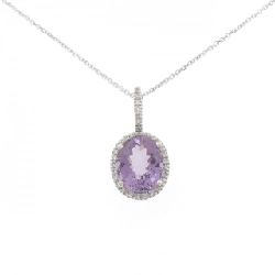 K14WG Đá Amethyst Dây Chuyền - Hàng hiệu Chính hãng