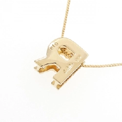 K18YG Chữ cái R Dây chuyền kim cương 0.13CT - Hàng hiệu Chính hãng 858672