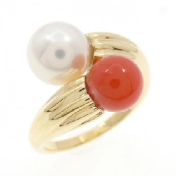 Nhẫn ngọc trai Akoya K18YG 8.4mm - Hàng hiệu Chính hãng