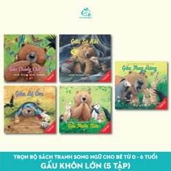 Bộ sách tranh song ngữ cho bé 0 – 6 tuổi: Gấu khôn lớn (5 tập)