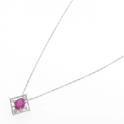 K18WG Dây chuyền Ruby 0.50CT - Hàng hiệu Chính hãng 861650