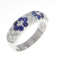Nhẫn Sapphire Hoa PT900 0.55CT - Hàng hiệu Chính hãng