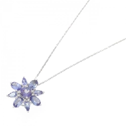 K18WG Hoa Tanzanite Dây Chuyền 3.20CT - Hàng hiệu Chính hãng 862377