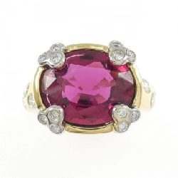 Nhẫn tourmaline rubellite 750YG/750WG 668784