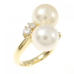 Nhẫn ngọc trai Akoya K18YG - Hàng hiệu Authentic