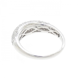 Nhẫn kim cương Pavé K18WG 0.75CT 670603