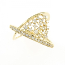 Nhẫn kim cương K18YG 0.38CT 668594