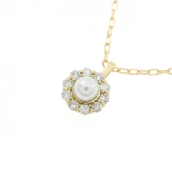 K18YG Ngọc trai Akoya Dây chuyền 3mm - Hàng hiệu Chính hãng 855810