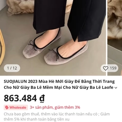 Giày nhung  543627