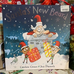 Sách tranh Santa's New Beard, Used, 90%, Picture Book For Kids, Quà tặng Mori