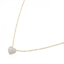 Dây chuyền kim cương hình trái tim K18YG/K18WG 0.20CT - Hàng hiệu chính hãng 858025