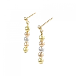 K18 Ba màu Bông tai - Hàng hiệu Chính hãng 870407