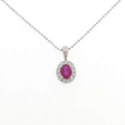 Dây chuyền ruby PT900/PT850 1.04CT - Hàng hiệu Authentic