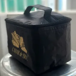 Túi đựng hộp cơm giữ nhiệt lót bạc vải Canvas không thấm nước, đựng bình nước giữ nhiệt 1013473