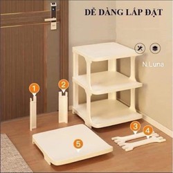 Kệ nhựa 5 tầng để giày decor 147429