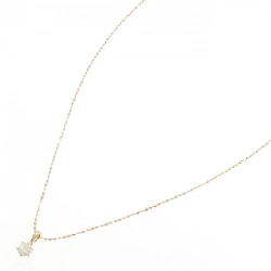 K18YG Solitaire Dây chuyền kim cương 0.17CT - Hàng hiệu Chính hãng 860245