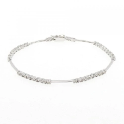 K18WG Vòng tay kim cương 1.00CT - Hàng hiệu Chính hãng 870551