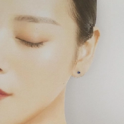 Bông tai Sapphire K18YG 0.20CT - Hàng hiệu Chính hãng 865929