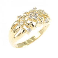 Nhẫn kim cương K18YG 0.14CT - Hàng hiệu Authentic