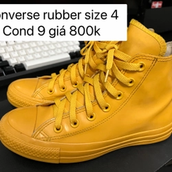 Giày converse rubber vàng size 4 (37)