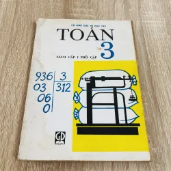 TOÁN 3 - sách cấp 1 phổ cập 