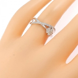 Nhẫn kim cương hoa K18WG 0.27CT - Hàng hiệu Authentic 851280