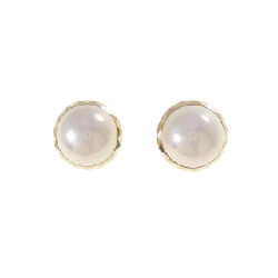 K18YG Mabe Pearl Earrings - Hàng hiệu Authentic