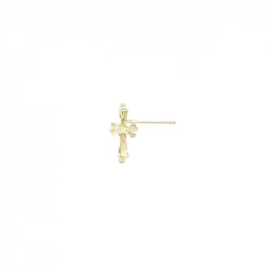 K18YG Bông tai kim cương chéo 0.04CT một bên - Hàng hiệu Chính hãng 867914