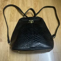 Balo nữ mini 20x25x12 da thật 2hand 996736