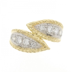 Nhẫn kim cương K18YG/PT900 0.50CT 668379