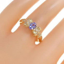 Nhẫn kim cương K18YG hình ruy băng 665994