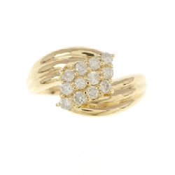 Nhẫn kim cương K18YG 0.32CT 671825