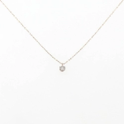 K18PG Solitaire Dây chuyền kim cương 0.13CT - Hàng hiệu Chính hãng