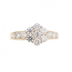 Nhẫn kim cương K18PG hoa 1.00CT - Hàng hiệu Authentic 846771